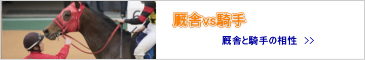 厩舎と騎手の相性を検証